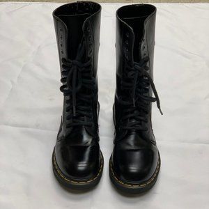 RARE Dr. Martens Black Leather Steampunk Goth 11"